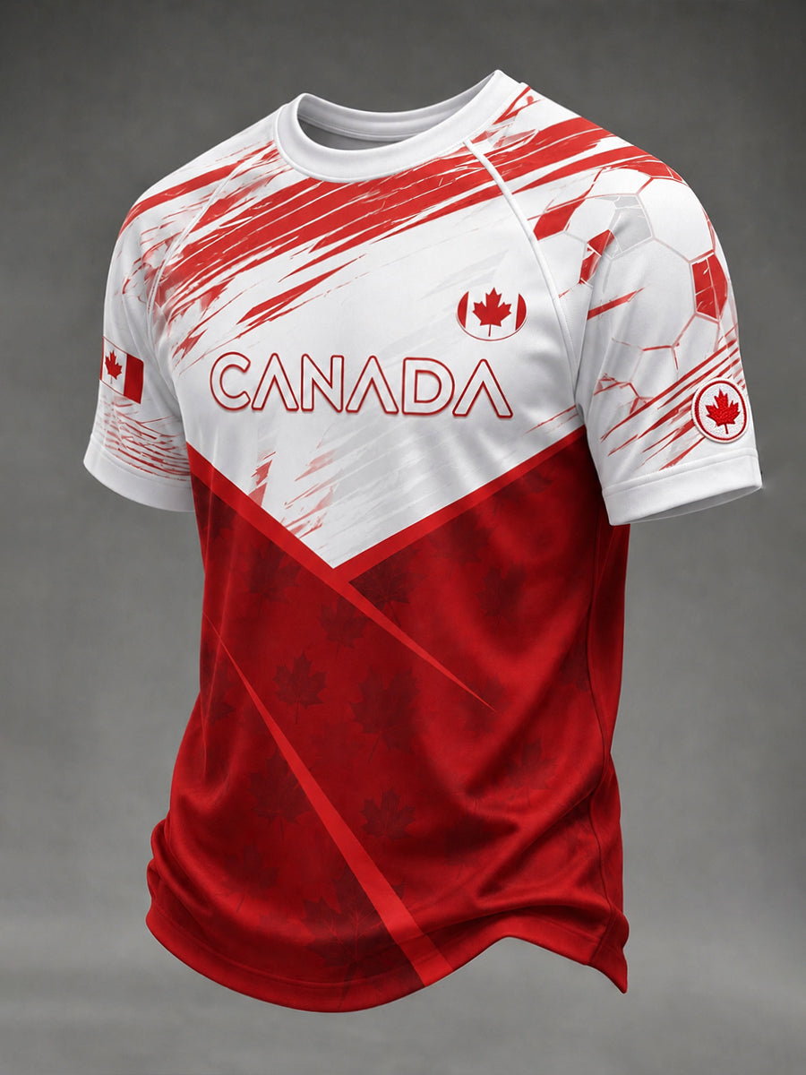 Men's Canada Football Short Sleeves T-Shirt