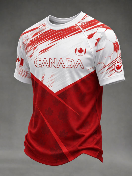 Men's Canada Football Short Sleeves T-Shirt