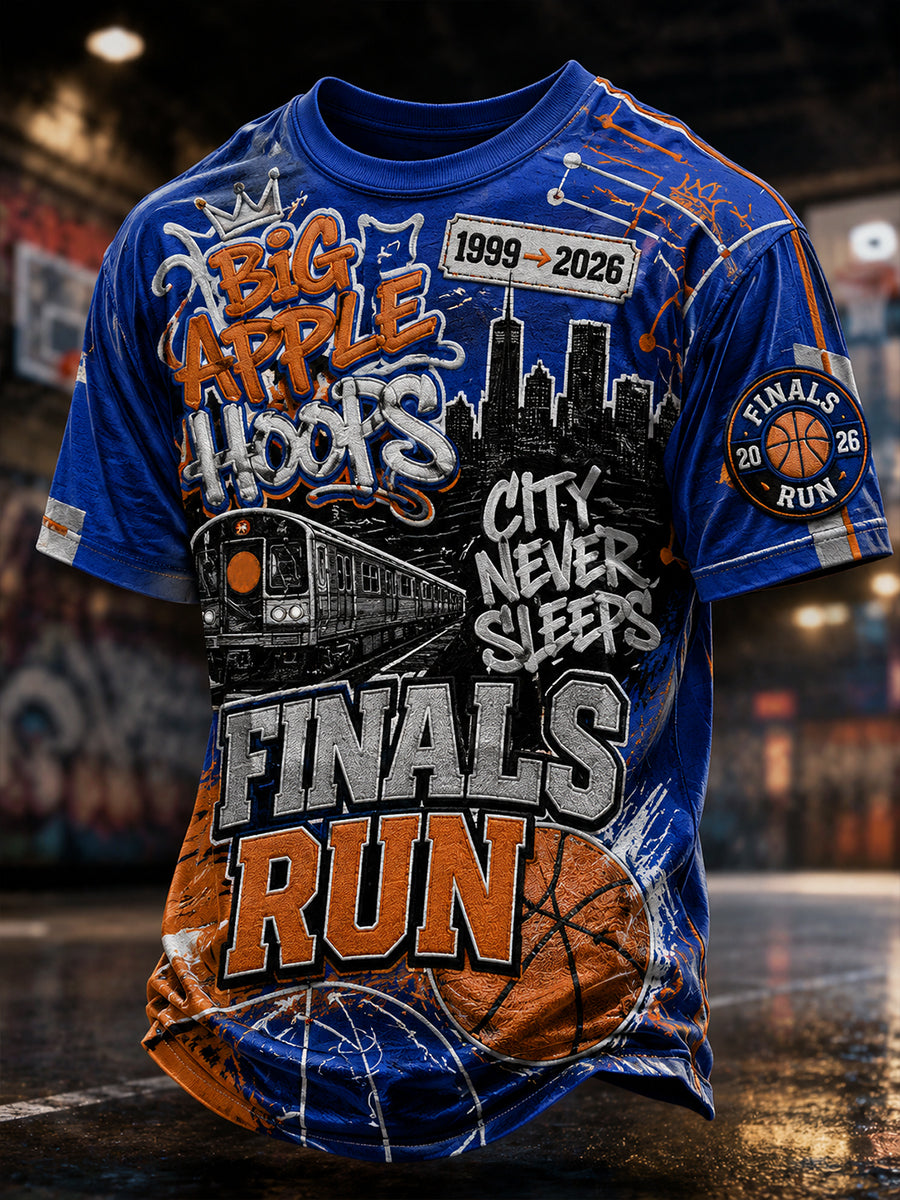 Men's Classic Basketball Fan Graphic T-shirt