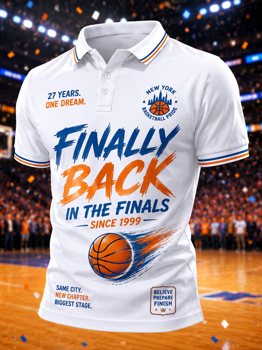 Men's Gift For Basketball Fans Print Casual Polo