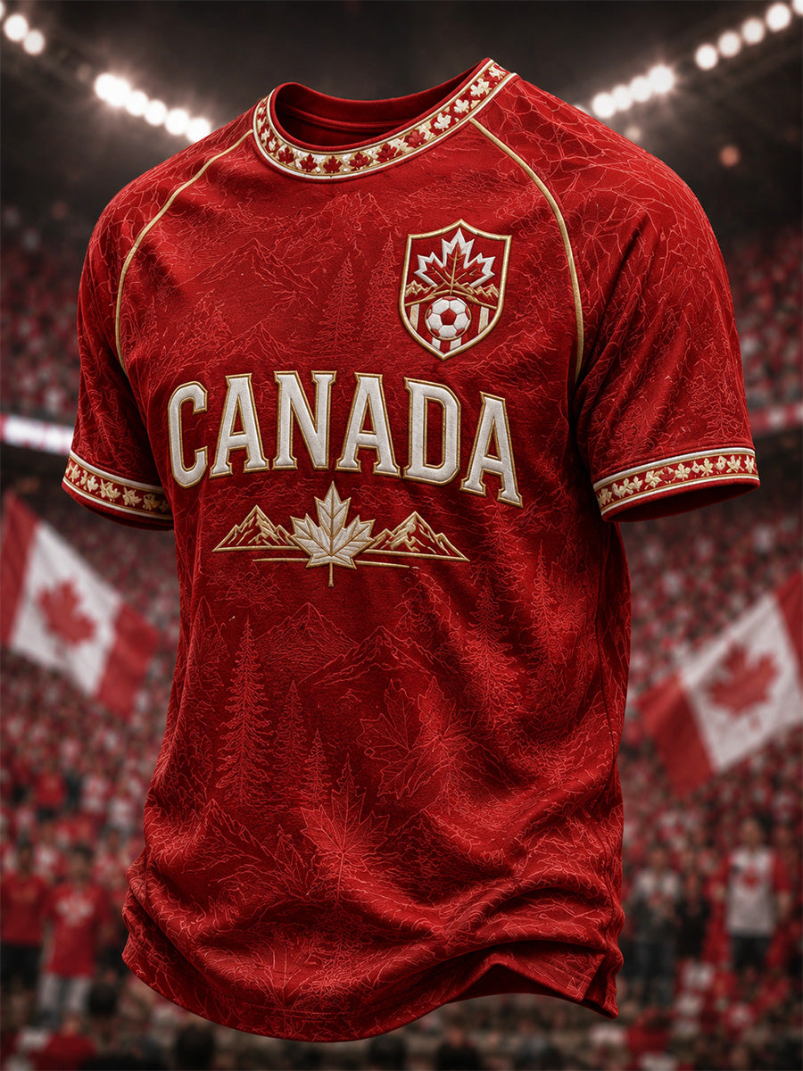 Men's Gift For Football Fans Print Casual Tee