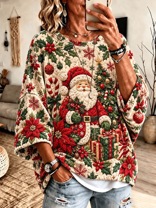 Women's Christmas Print Casual Top