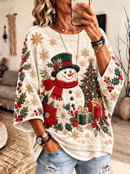 Women's Christmas Print Casual Top