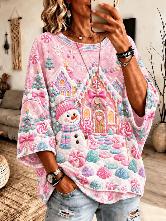 Women's Christmas Print Casual Top