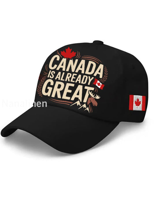 Unisex Canada Is Already Great Elbows Up Hat Black / JM