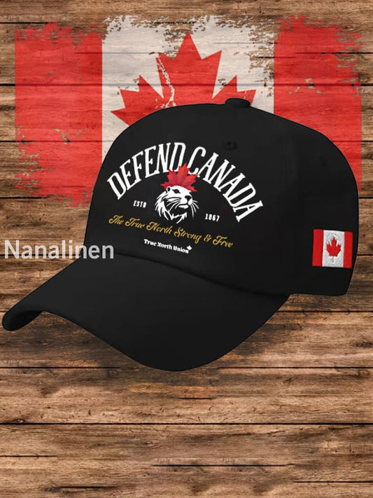 Unisex Defend Canada Hat Black / JM