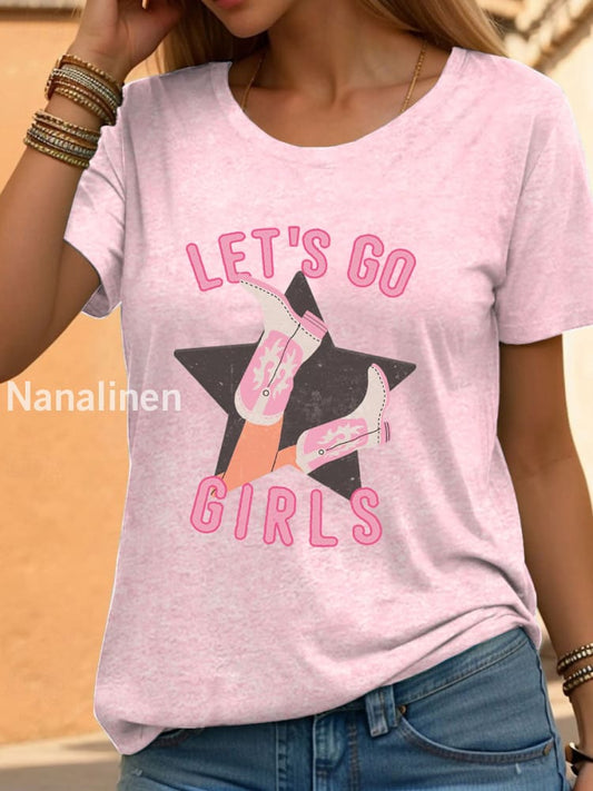 Women’s Calgary Stampede Country T-shirt Light Pink / S