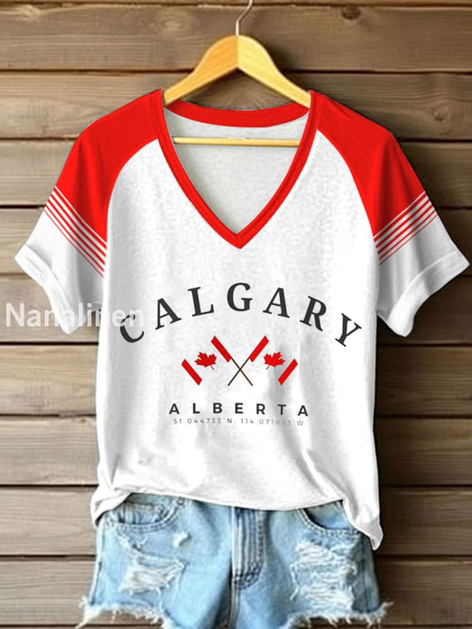 Women’s Calgary Stampede Inspired Print T-Shirt As picture / S