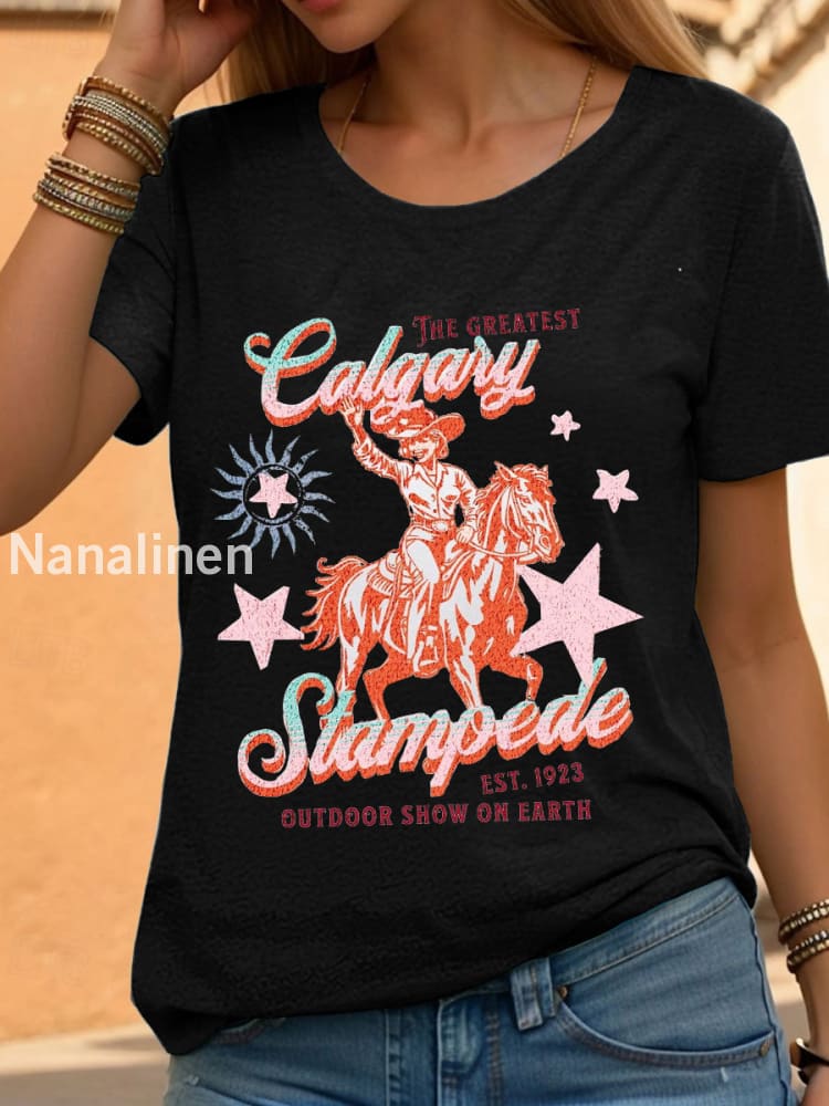 Women’s Calgary Stampede T-shirt Black / S