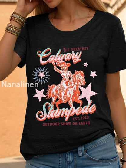 Women’s Calgary Stampede T-shirt Black / S