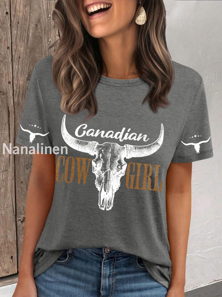 Women’s Calgary Stampede T-shirt Light Gray / S