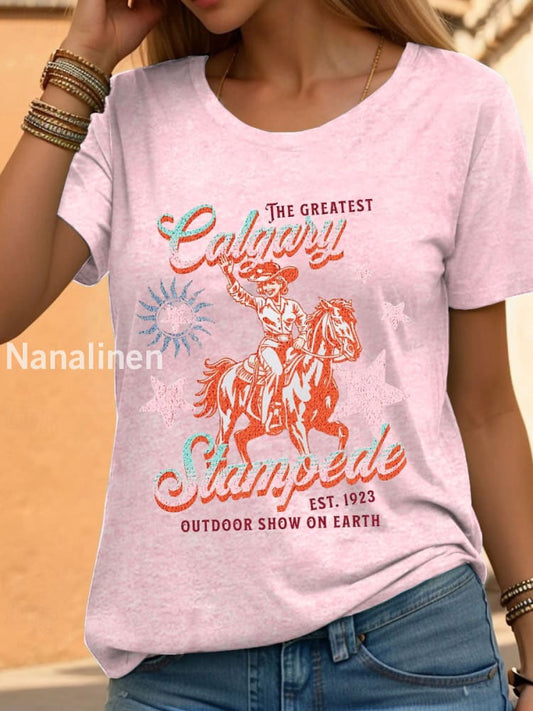 Women’s Calgary Stampede T-shirt Light Pink / S