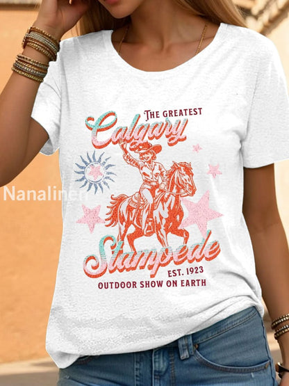 Women’s Calgary Stampede T-shirt White / S