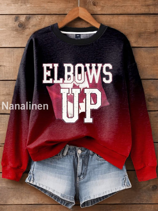 Women’s Canada Printed Long Sleeve Sweatshirt