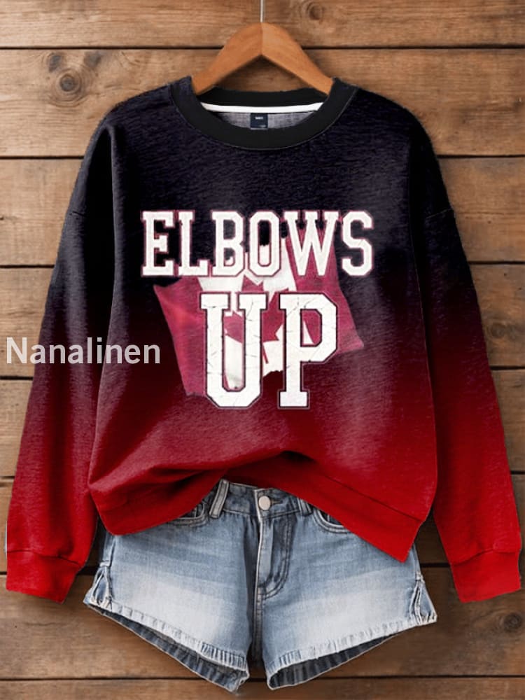 Women’s Canada Printed Long Sleeve Sweatshirt As picture / S