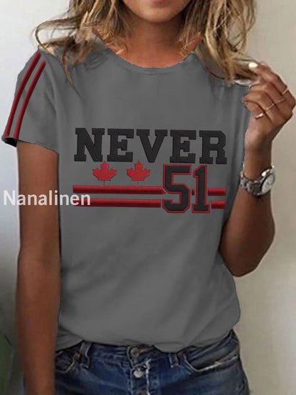 Women’s Canada Printed Short Sleeve Shirt Gray / S