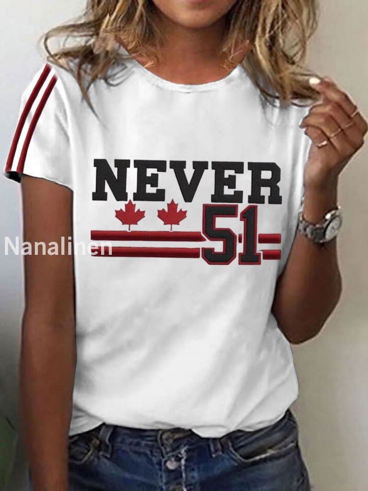 Women’s Canada Printed Short Sleeve Shirt White / S