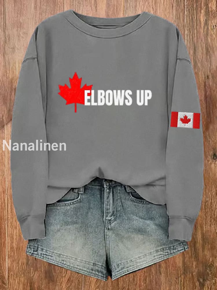 Women’s Canadian Never 51 Printed Sweatshirt Light Gray / S