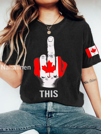 Women’s Defend Canada Tee Black / S